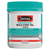 Swisse Ultiboost Odourless Wild Fish Oil 1000mg 200 Capsules